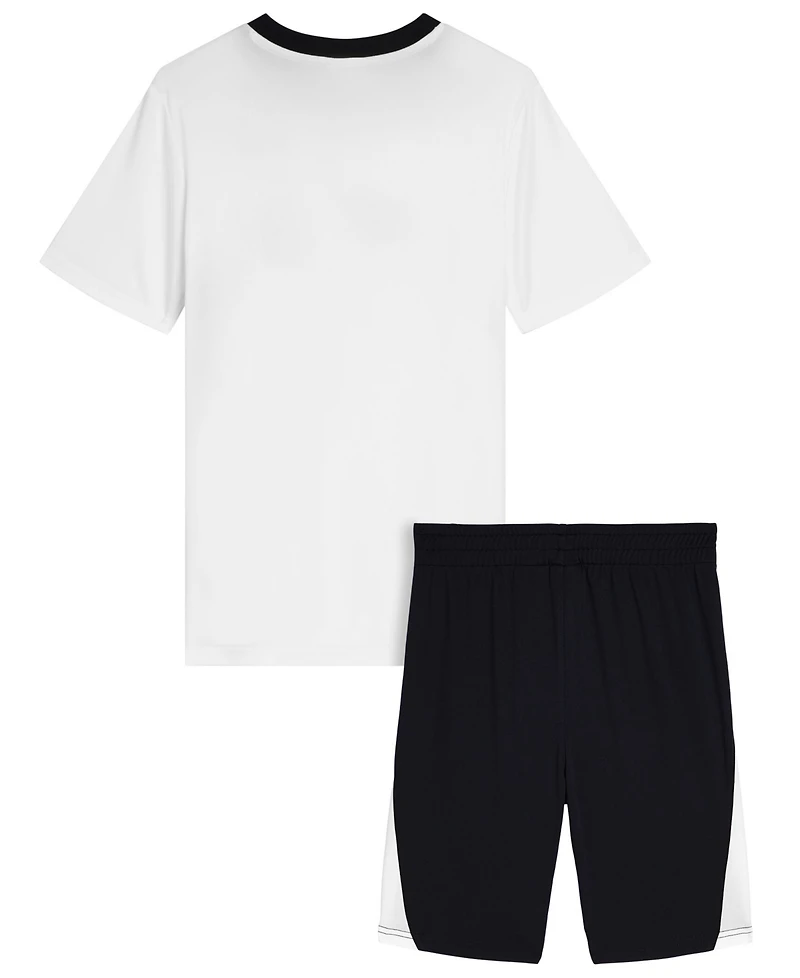 Puma Boys' 8-16 Short-Sleeve Graphic T-Shirt & Shorts, 2-Piece Set