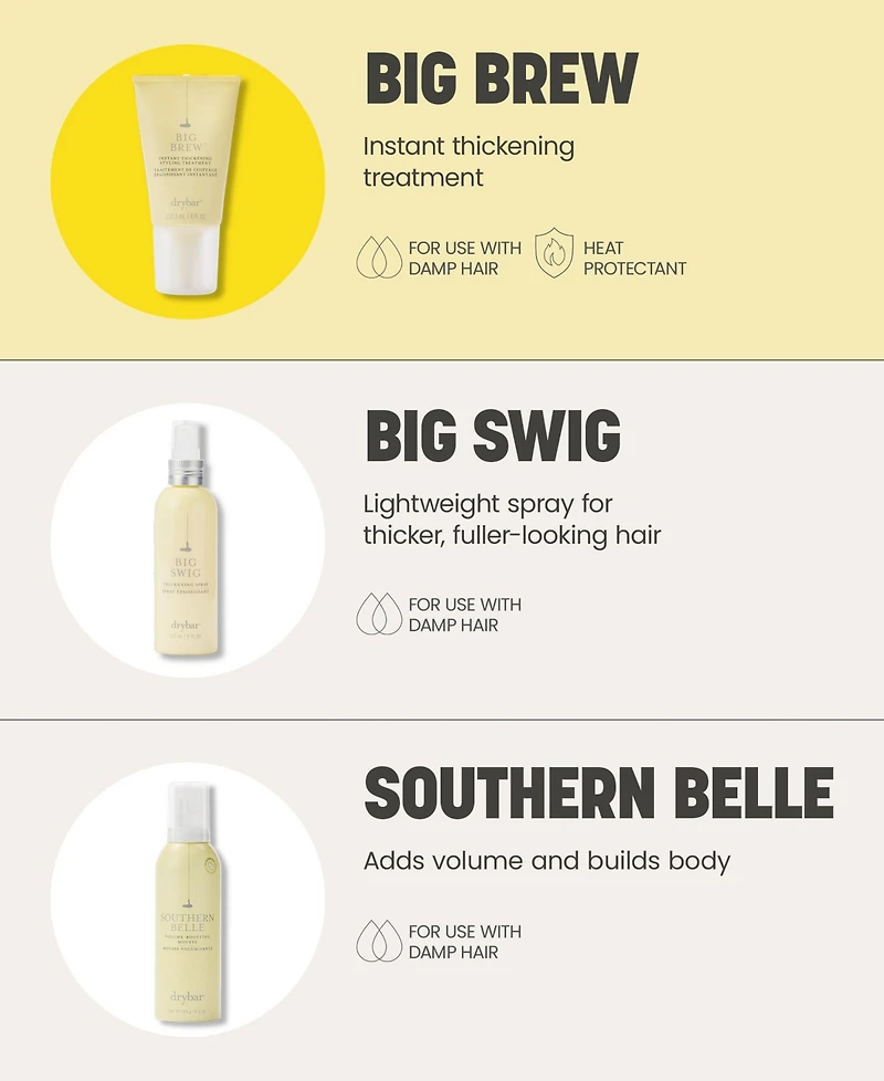 Drybar Big Brew Instant Thickening Styling Treatment, 4 oz.