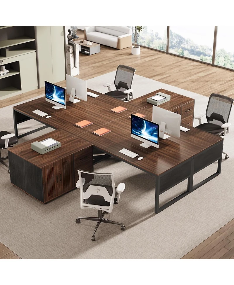 Tribesigns 63-Inch Executive Desk, Modern Home Office Desk (Only Table)