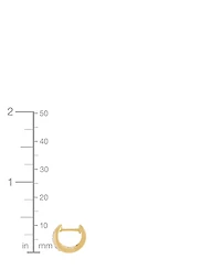 Macy's Created White Sapphire (1/2 ct. t.w.) Hoop Earrings in 14k Yellow Gold-Plated Sterling Silver