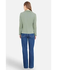 Yumi Women's Stretch Cotton Blazer