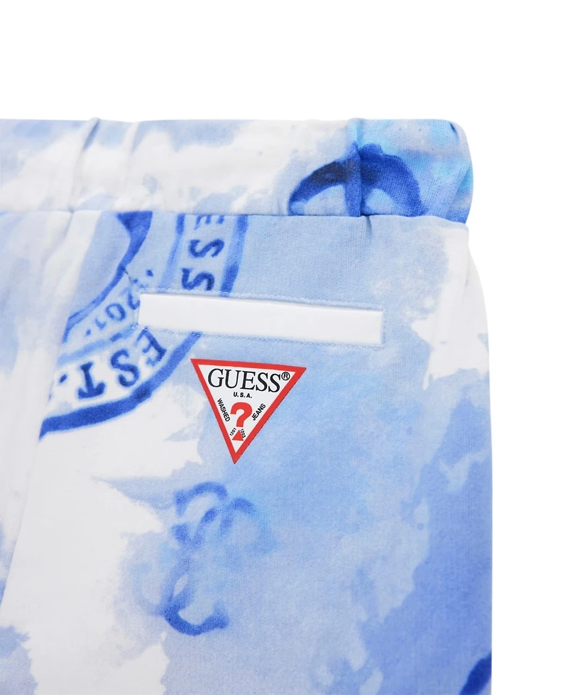 Guess Boys' 7-18 Tie-Dye French Terry Bermuda Shorts