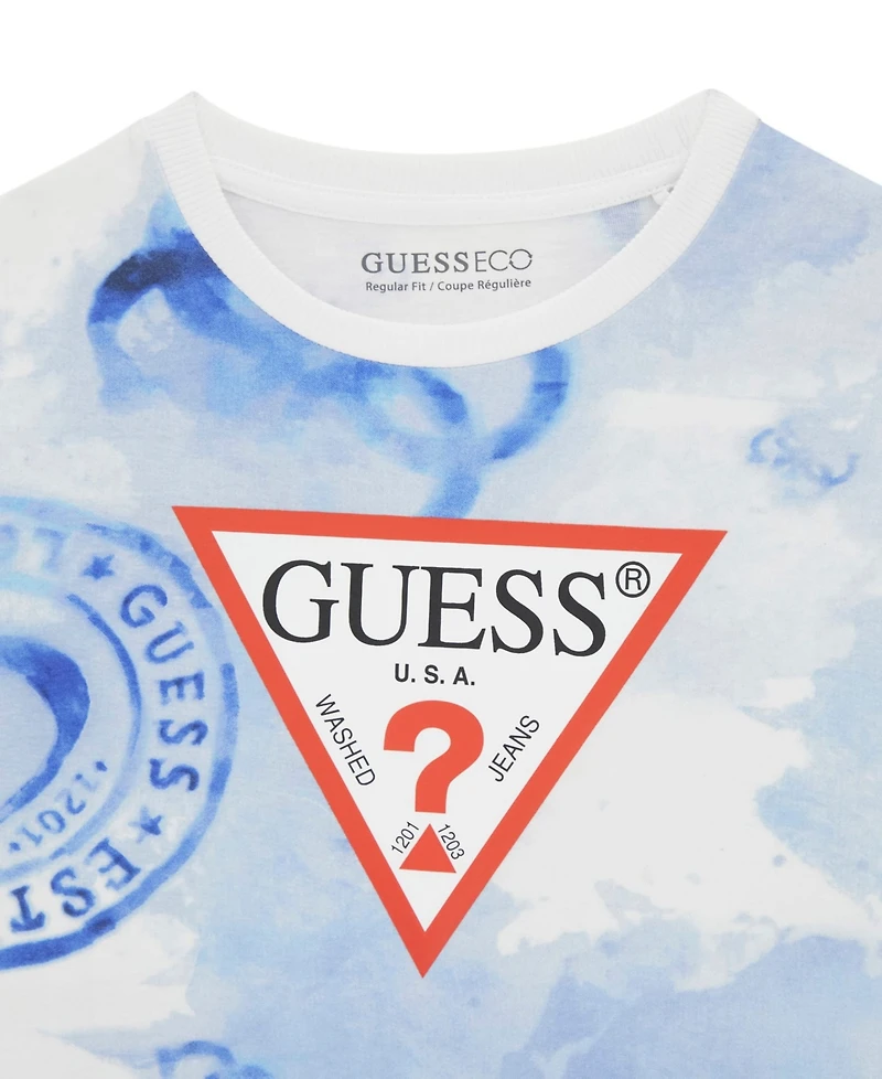 Guess Boys' 7-18 Logo Print Crewneck T-Shirt