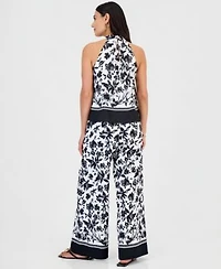 I.N.C. International Concepts Petite Printed Halter Top High Rise Pants Macys Exclusive