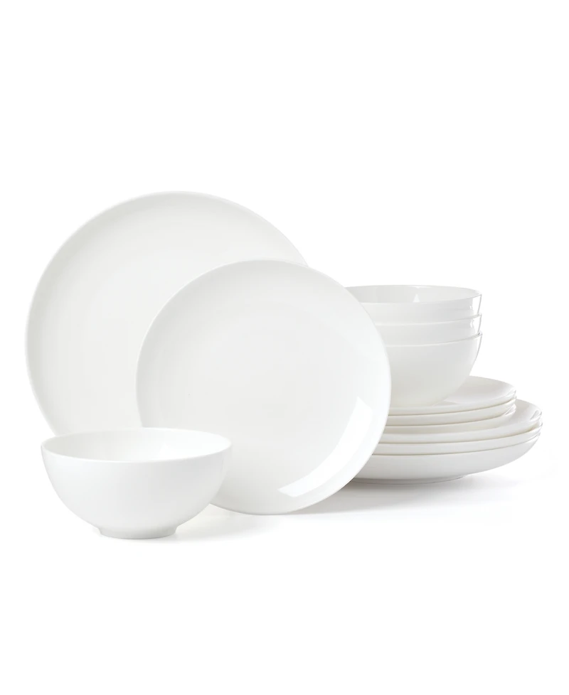 Lenox Studio 1414 Coupe 12-Pc. Dinnerware Set, Service For 4