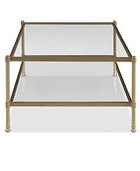 Isla 52" Glass Rectangle Coffee Table