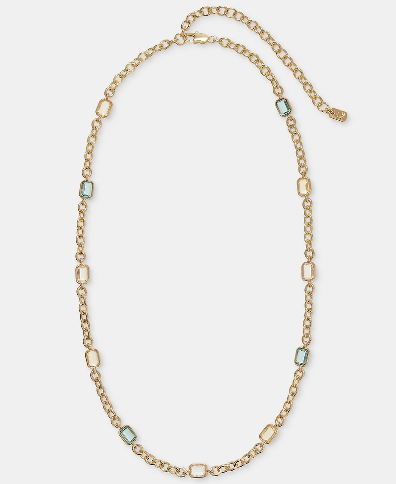 Lauren Ralph Lauren Gold-Tone Station Stone Collar Necklace