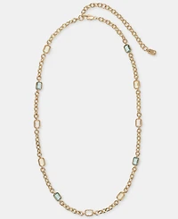 Lauren Ralph Lauren Gold-Tone Station Stone Collar Necklace