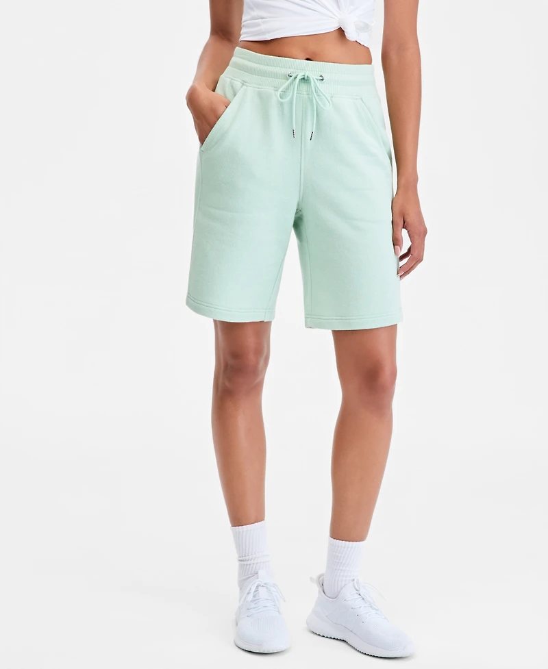 Id Ideology Women's Cotton-Blend Pull-On Bermuda Shorts, Exclusively at Macy's