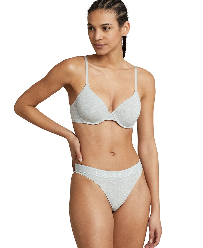 Polo Ralph Lauren Women's Mid-Rise Thong, 3-Pack