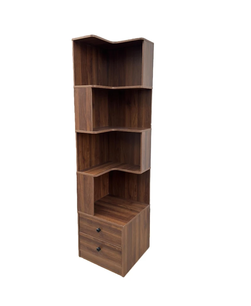 Rainsken 4 Tier Corner Bookshelf
