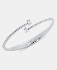 Lauren Ralph Lauren Cubic Zirconia Cuff Bracelet in Sterling Silver