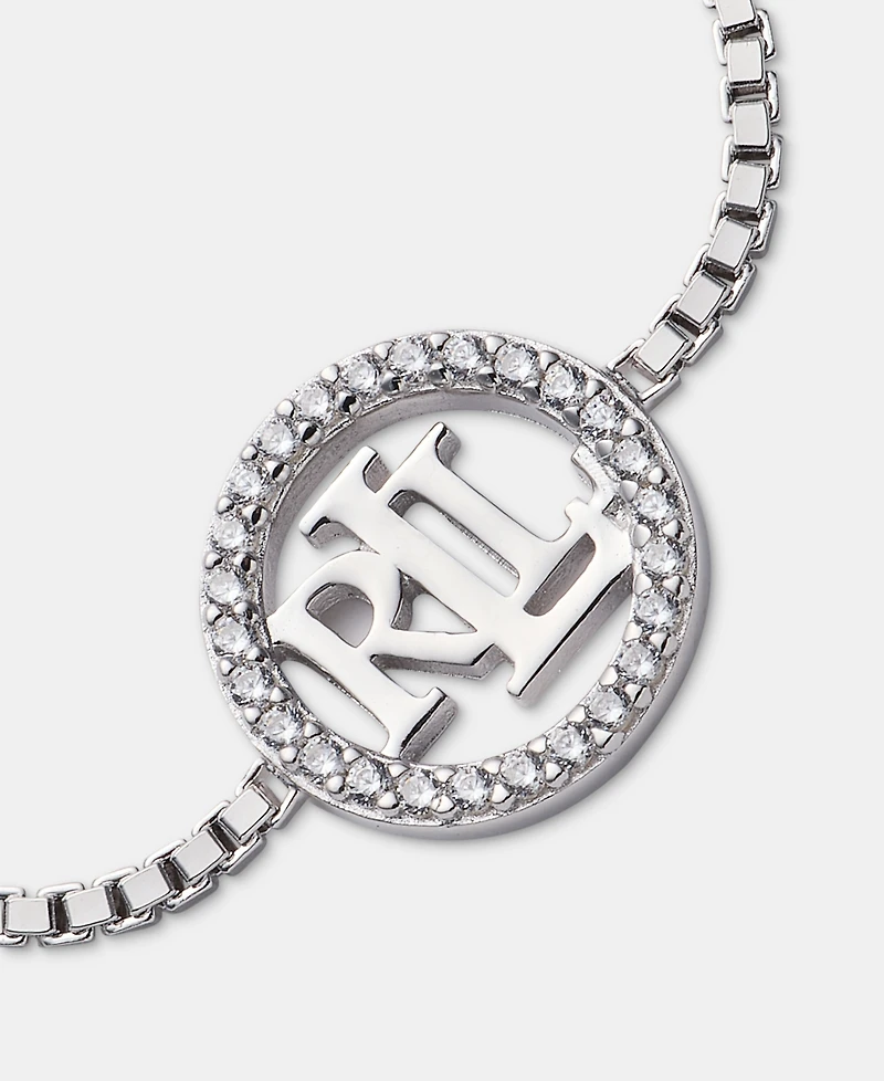 Lauren Ralph Lauren Crystal Logo Slider Bracelet