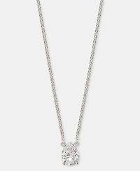 Lauren Ralph Lauren Cubic Zirconia Pendant Necklace in Sterling Silver