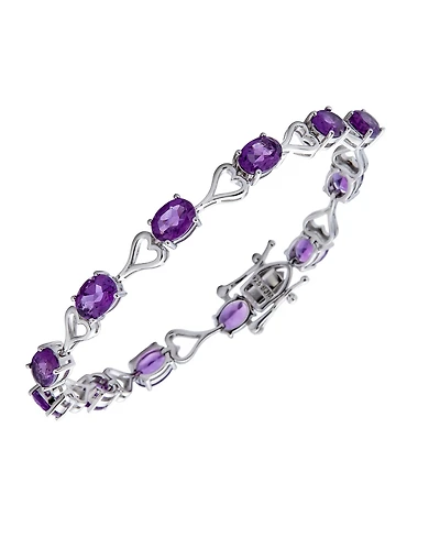 Macy's Amethyst (10.80 ct. t.w.) Bracelet in Sterling Silver