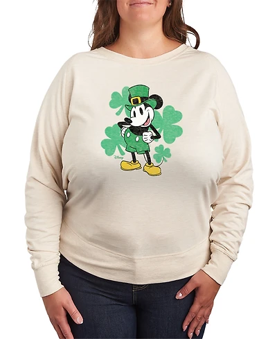 Hybrid Apparel Plus Disney St. Patrick's Day Leprechaun Mickey Graphic Crewneck T-Shirt