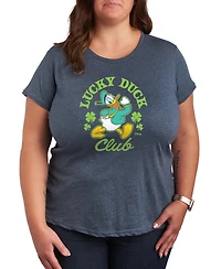Hybrid Apparel Plus Disney St. Patrick's Day Lucky Duck Club Graphic T-Shirt
