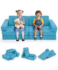Slickblue 14 Piece Foam Modular Feature Play Couch Set