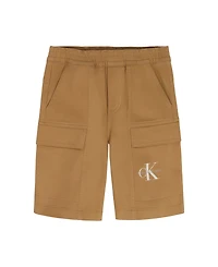 Calvin Klein Boys' 8-16 Essential Woven Elastic-Waist Shorts