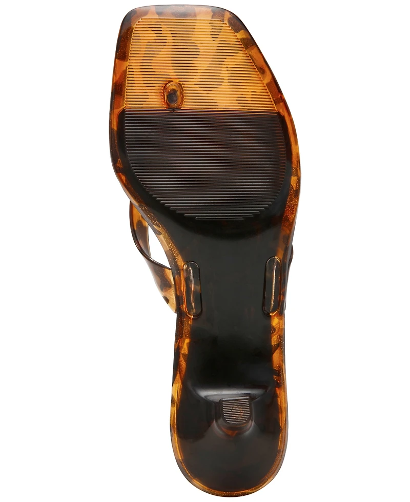 Steve Madden Women's Tracie-j Kitten-Heel Jelly Thong Sandals