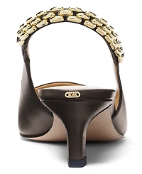 Michael Kors Women's Marcia Kitten Slingback Pumps