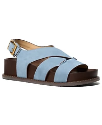 Michael Kors Women's Raven Buckle Flat Footbed Sandals