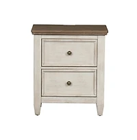 Liberty Furniture Industries, Inc 2 Drawer Night Stand w/ Charging Station