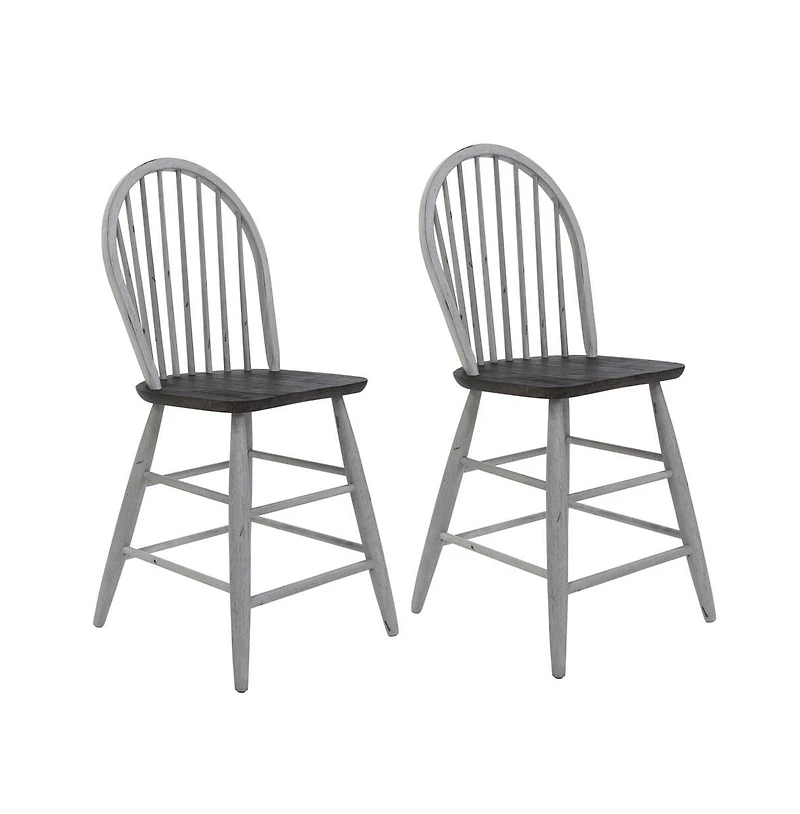 Liberty Furniture Industries, Inc Windsor Back Counter Chair- Set of 2