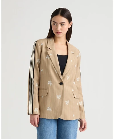Nvlt Women's Embroidered Stripe Blazer