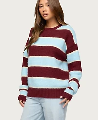Edikted Women's Conrad Striped Knit Sweater