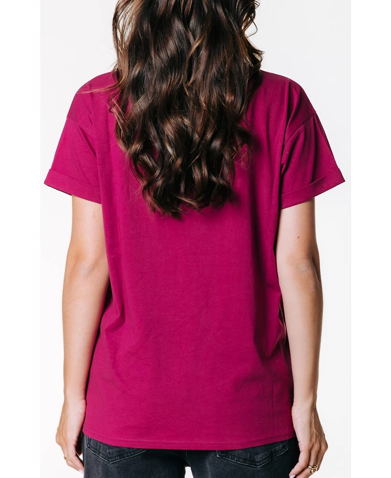 Colourful Rebel Women's Uni Logo Boxy Tee