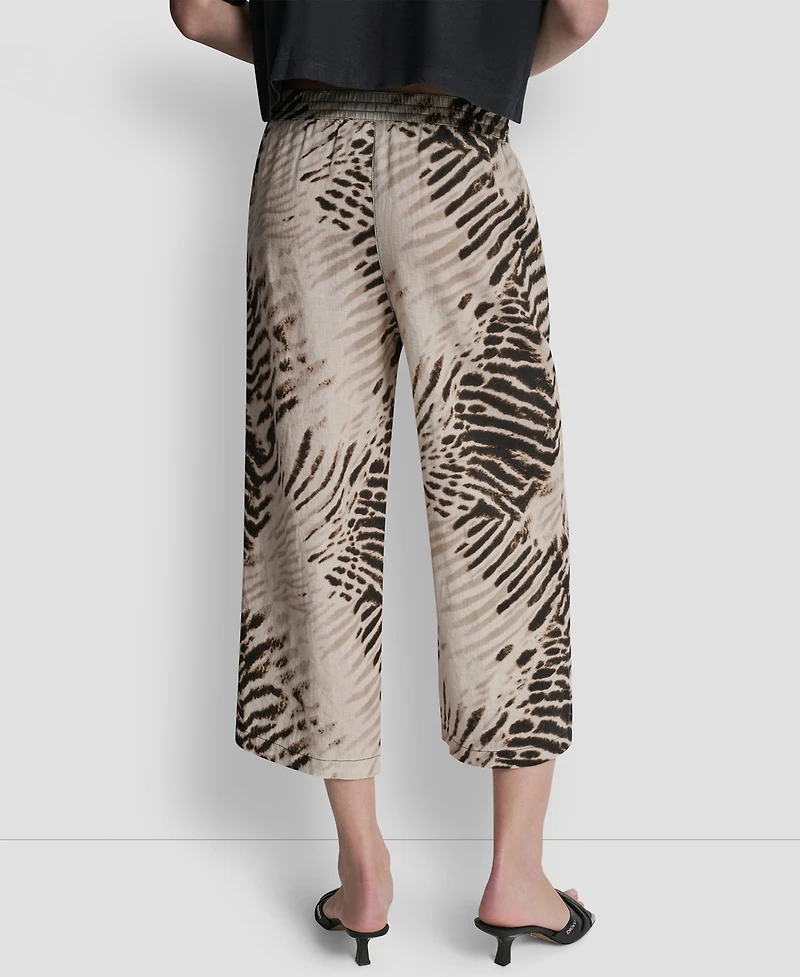 Dkny Women's Printed Pull-On Pants