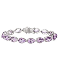Macy's Pink Amethyst (24.40 ct. t.w.) Bracelet in Sterling Silver