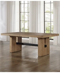 Macai -Pc. Wood Dining Set (Rectangular Table + Upholstered Side Chairs