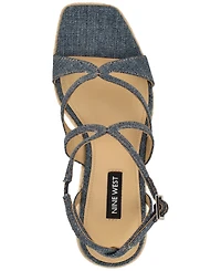 Nine West Women's Adriane Platform Wedge Sandals