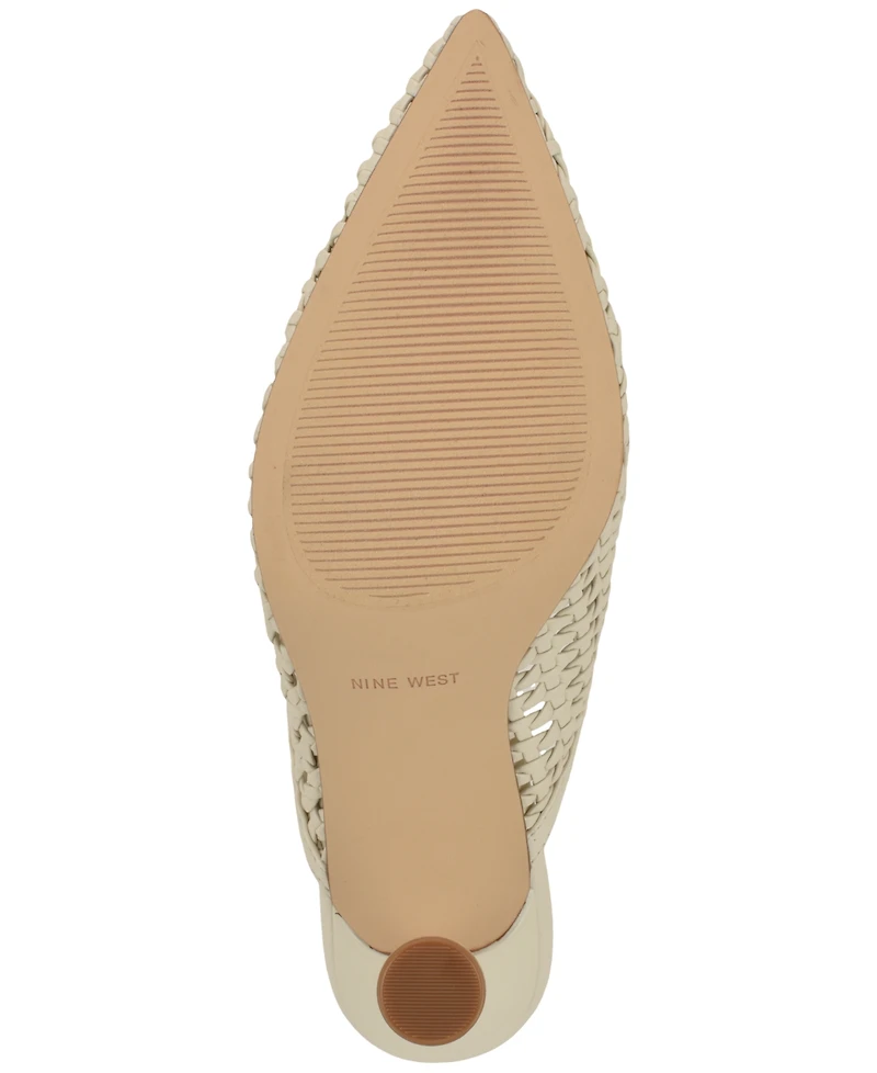 Nine West Women's Grasso Woven Dress Mules Pumps