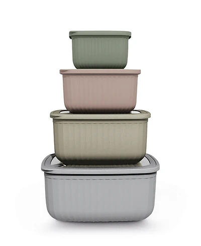 Art & Cook 8-Pc. Rectangle Bowl Set with Lids