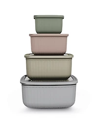 Art & Cook 8-Pc. Rectangle Bowl Set with Lids