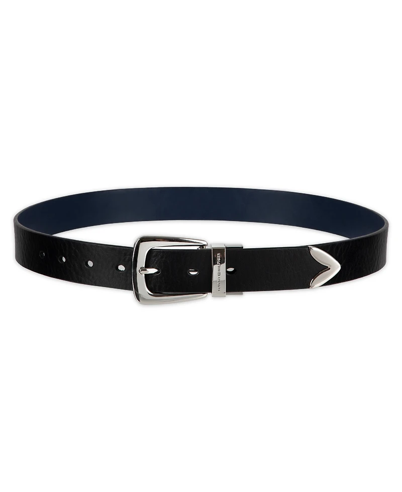 Tommy Hilfiger Women's 2-In-1 Reversible Modern Casual Western Leather Belt
