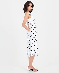 Sam Edelman Women's Polka Dot Sleeveless Midi Dress
