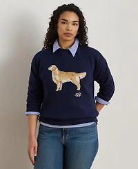 Lauren Ralph Petite Crewneck Long-Sleeve Sweater