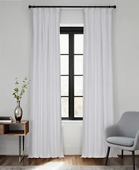 Half Price Drapes Primary White Signature Velvet Blackout Curtain