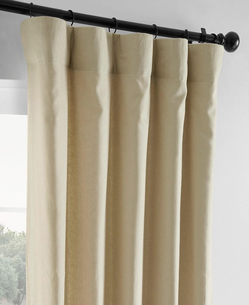 Half Price Drapes French Linen Room Darkening Curtain