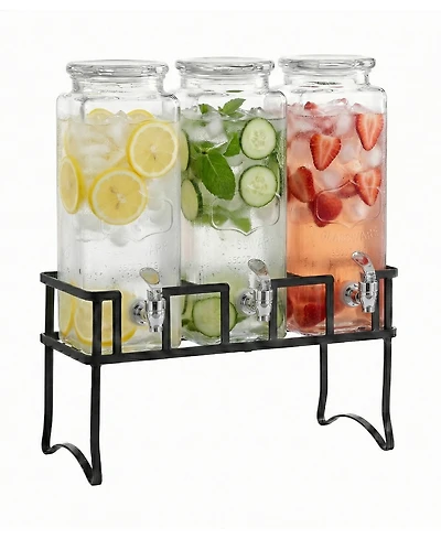 Circleware Yorkshire Element Set of 3 Dispensers, 80 oz.