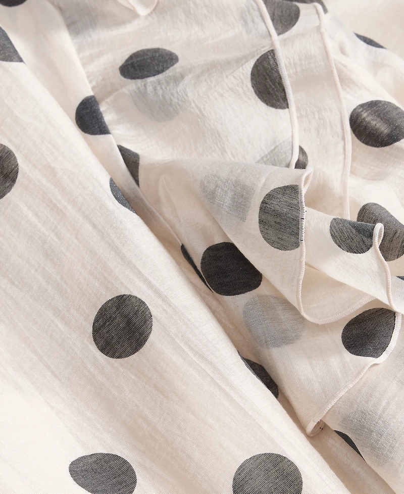 I.n.c. International Concepts Women's Printed Ruffle-Sleeve Peplum Blouse, Macy's Exclusive