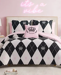 Juicy Couture Royal Argyle Reversible 8-Pc. Comforter Set