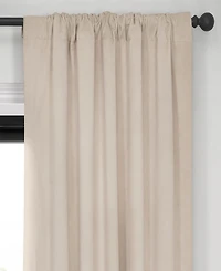Half Price Drapes Alabaster Beige Signature Velvet Blackout Curtain