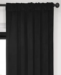 Half Price Drapes Warm Black Signature Velvet Blackout Curtain