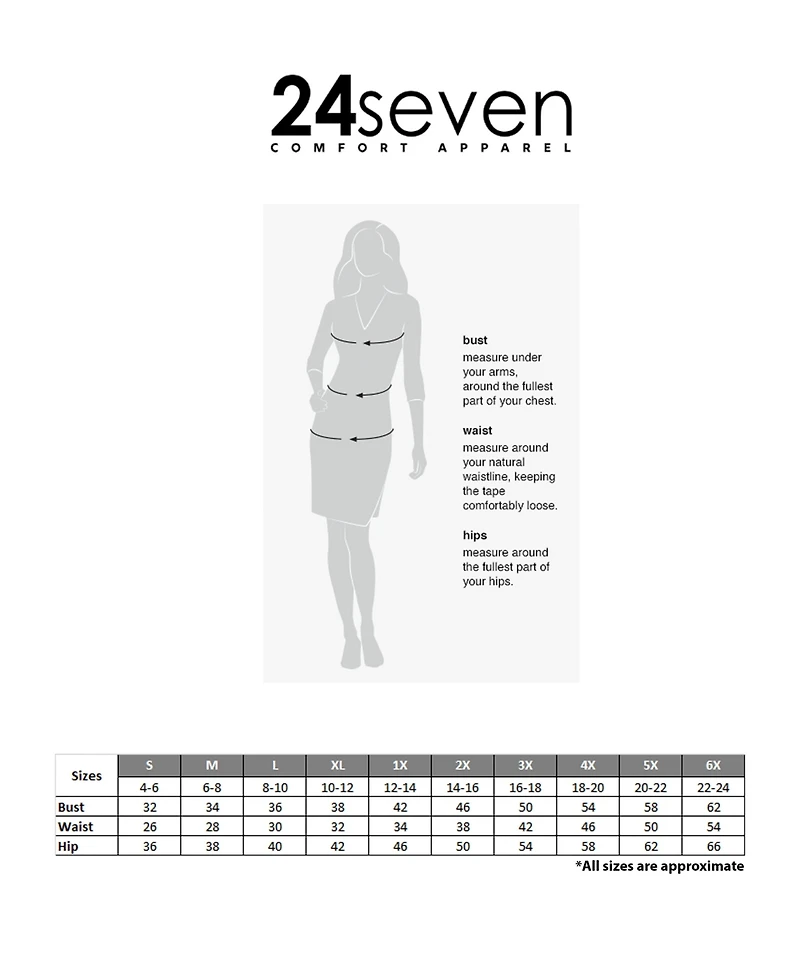 24seven Comfort Apparel Women's and Plus Maternity Round Neck Dress
