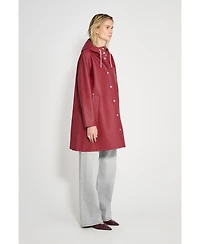 Stutterheim Women's Mosebacke Hooded Long Sleeve Raincoat
